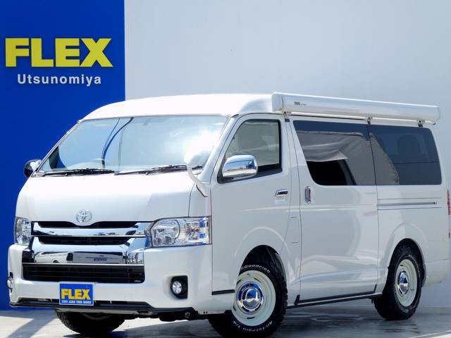 新車　ハイエース　ワゴンＧＬ　４ＷＤ　サイドオーニングが完成しました！