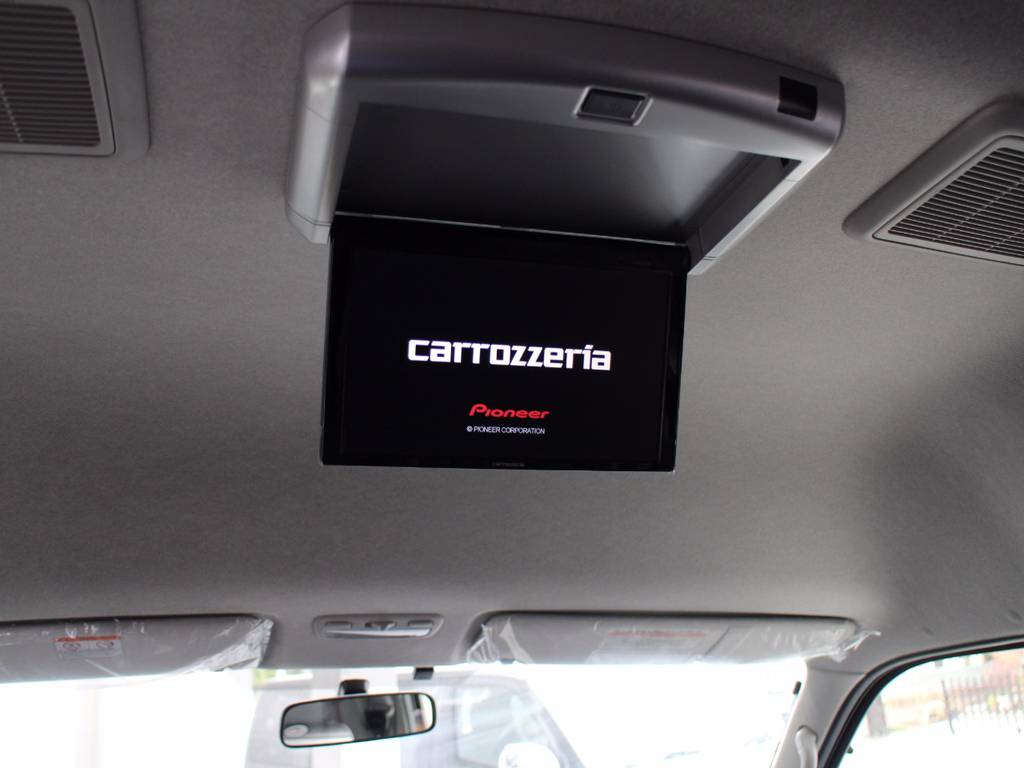 カロッツェリア後席フリップダウンモニター！