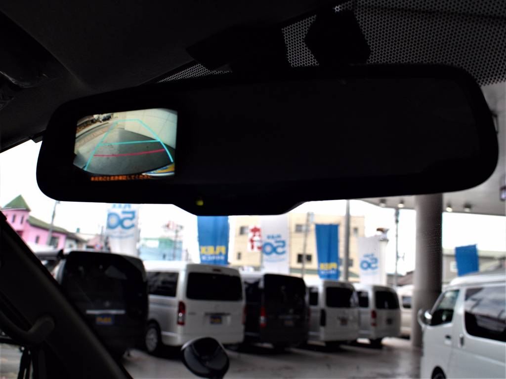 バックカメラ内臓自動防眩インナーミラー！