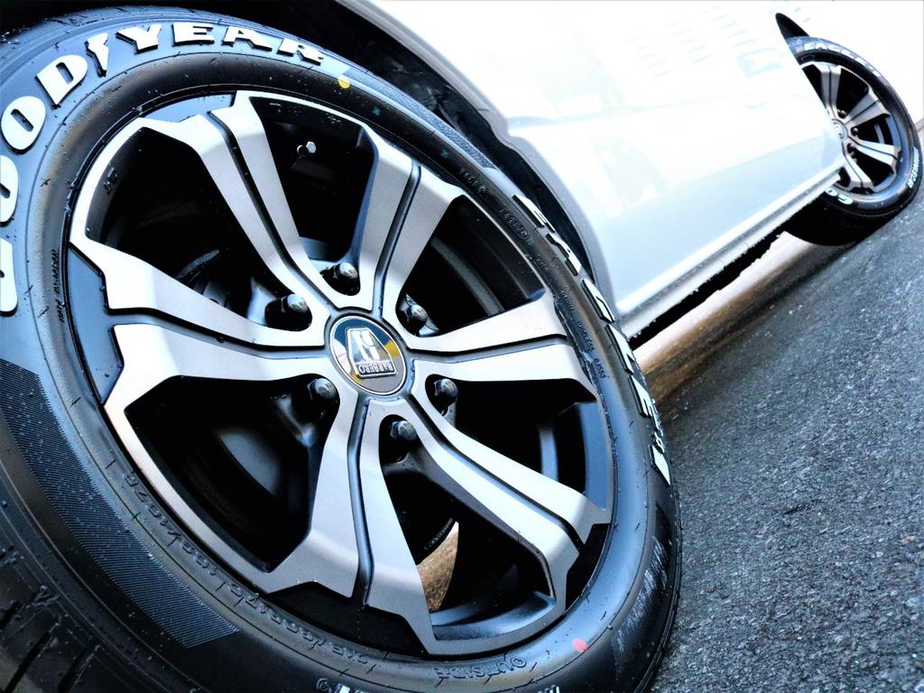 足元はFLEXオリジナルカラーバルベロ17in/ナスカータイヤ！