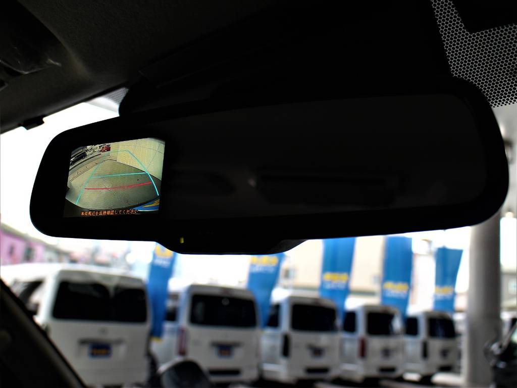 バックカメラ内臓自動防眩インナーミラー！