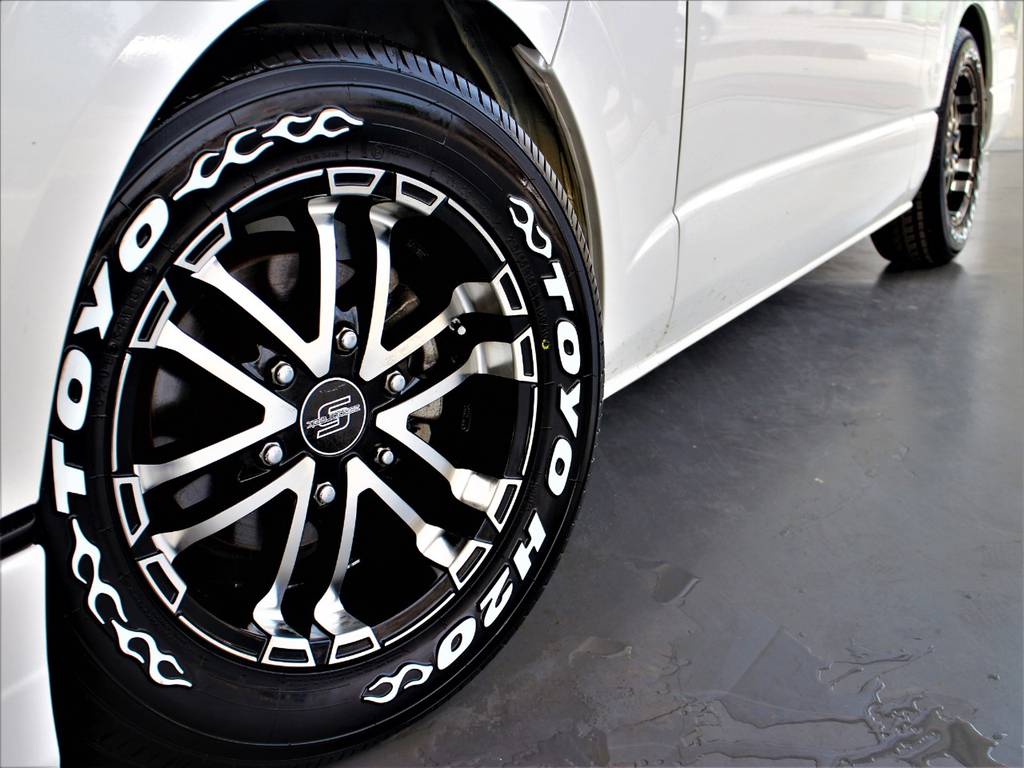 TOYO H20ホワイトレタータイヤ！　ゼロブレイク１６インチアルミホイール！