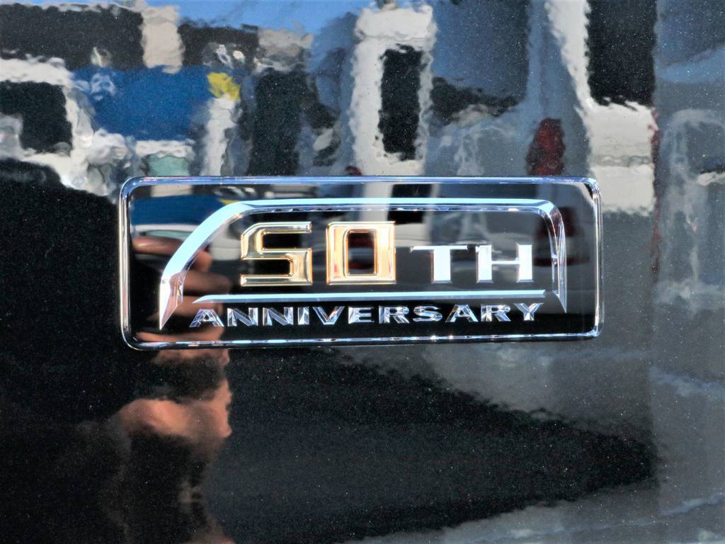 追加加飾や標準装備のメーカーオプション多数装着済みのハイエース生誕50周年特別仕様車です！