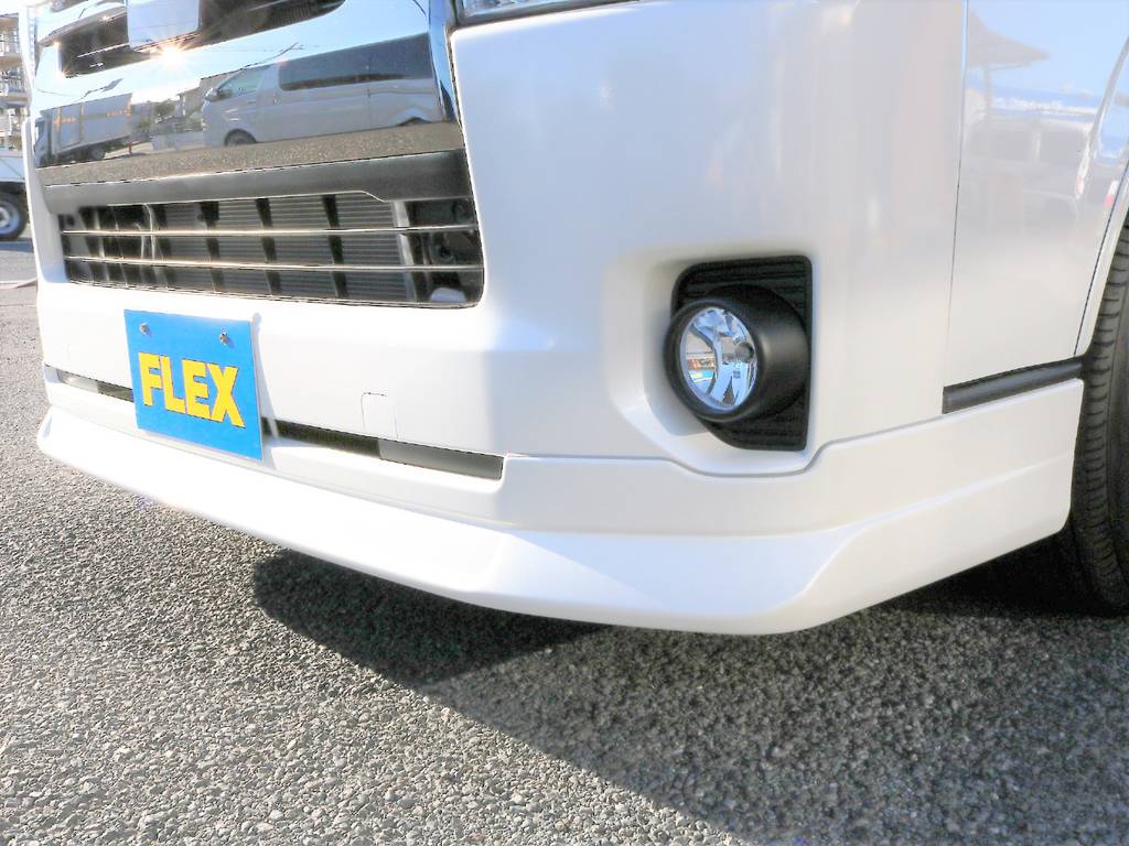 フロントリップスポイラーもFLEXオリジナルDelfinoLineです！