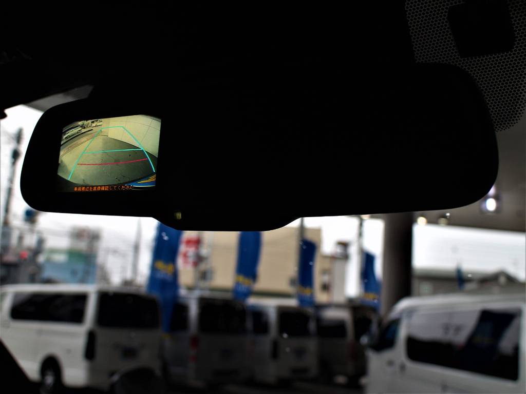 バックカメラ内臓自動防眩インナーミラー！