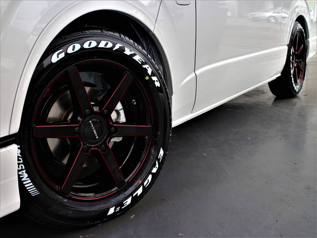 ４１５コブラ１７インチアルミホイール！　グッドイヤーイーグルナスカータイヤ！　CRSリーガルフェンダー！