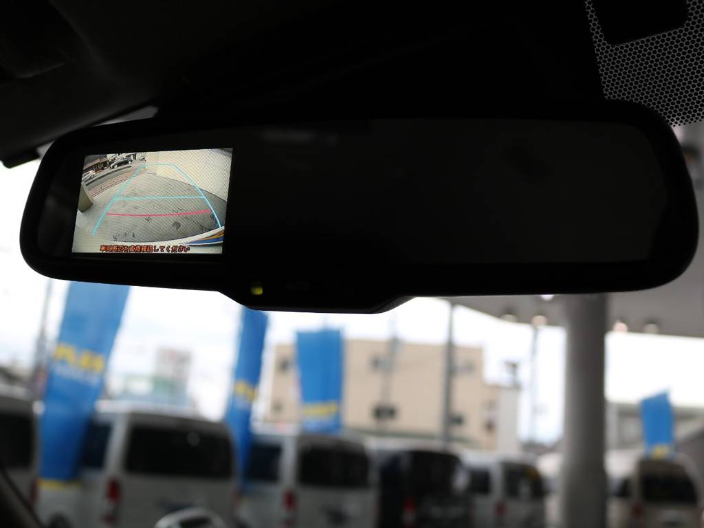バックカメラ内臓自動防眩インナーミラー！
