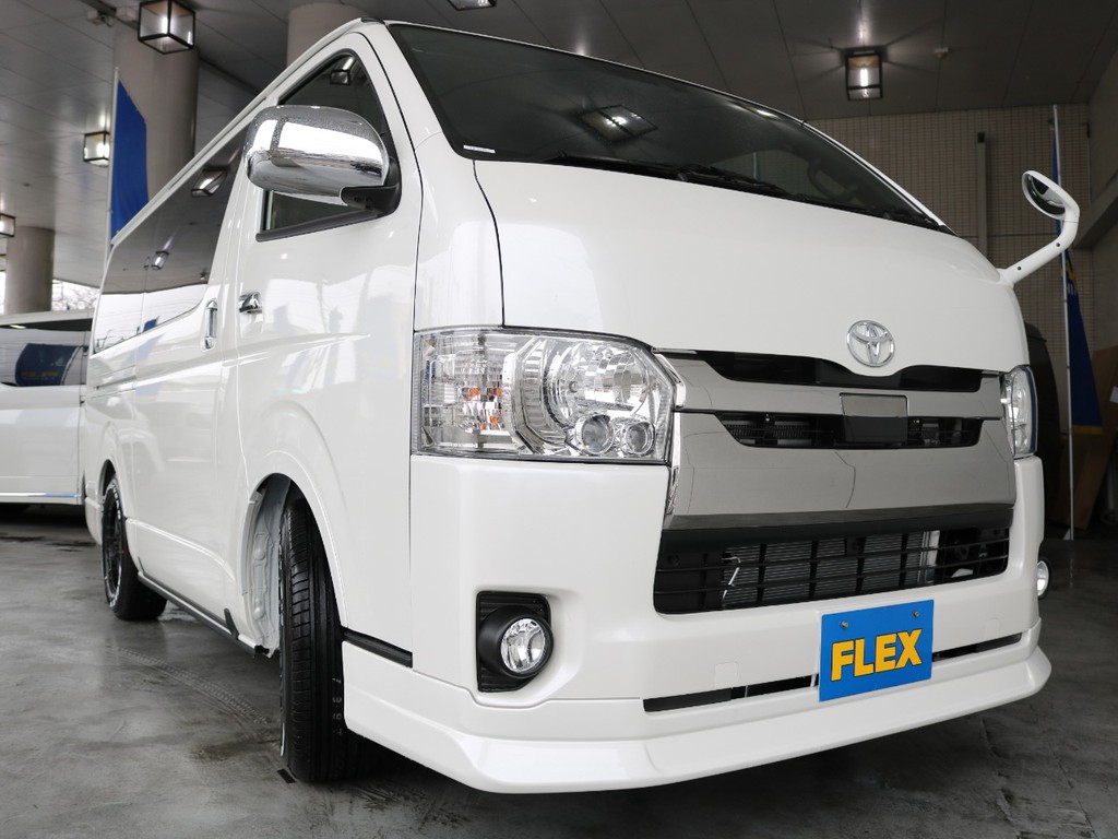 FLEXオリジナルDelfinoLineフロントスポイラ－！フェンダーミラー同色塗装！
