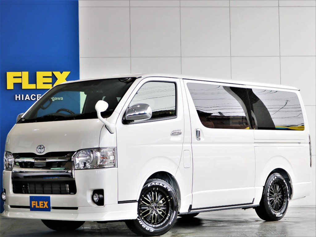 トヨタ ハイエースバン 2 8 スーパーgl ダークプライム ロングボディ ディーゼルターボ 4wd 車探しなら中古車 新車の専門店flex フレックス へ