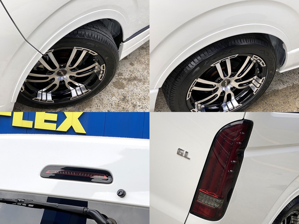 ＦＬＥＸオリジナル ＤｅｌｆｉｎｏＬｉｎｅオーバーフェンダーやＵＬＴＩＭＡＴＥ ＬＥＤハイマウント＆ＬＥＤテールがついてますよ☆ＬＥＤテールも流れるシーケンシャルウインカー機能付！！