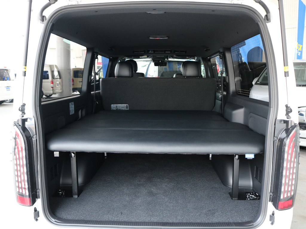 FLEXオリジナルベットキット！5段階に高さ調節可能！車中泊や荷物を積み込みたい方、ラゲッジスペースの目隠しなど使い勝手抜群！◎