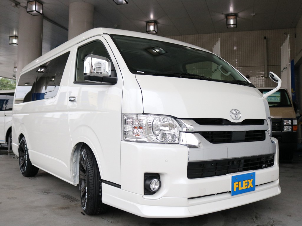 ＦＬＥＸオリジナルDelfinoLineフロントスポイラー☆フェンダーミラー同色塗装☆