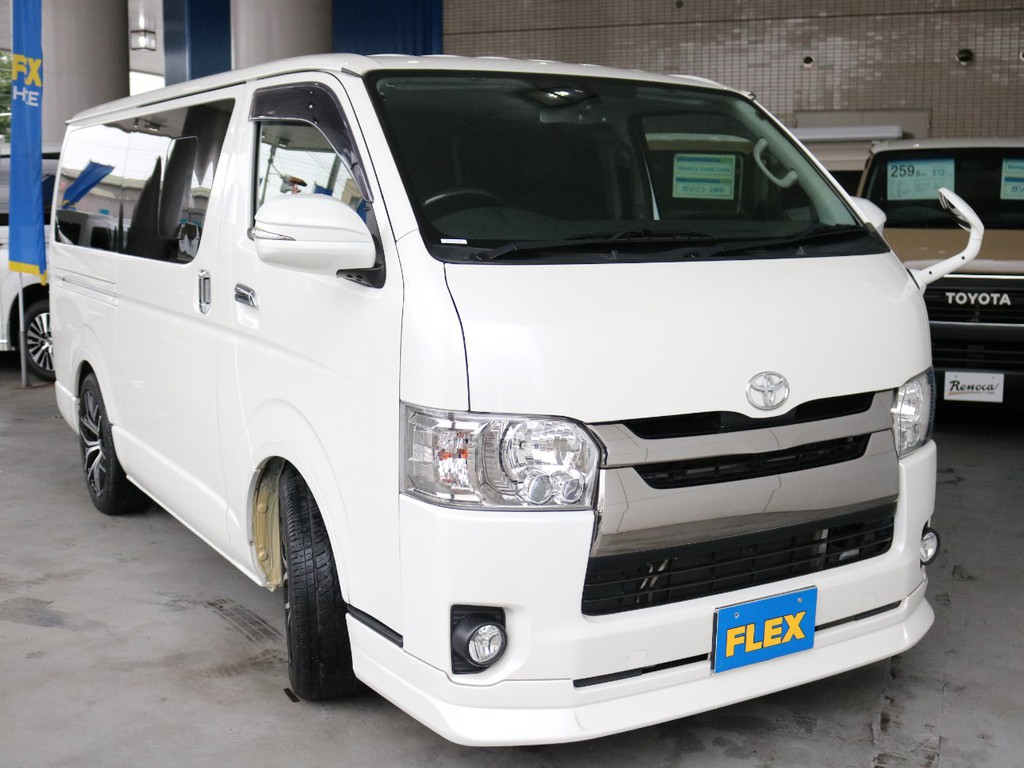 FLEXオリジナルDelfinoLineフロントスポイラ－☆フェンダーミラー同色塗装☆