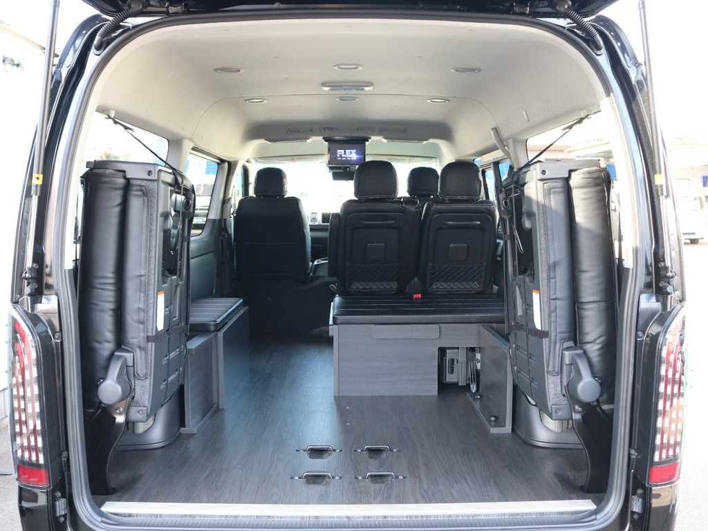 ラゲッジモード☆ベッドマットは収納可能なのですっきり☆