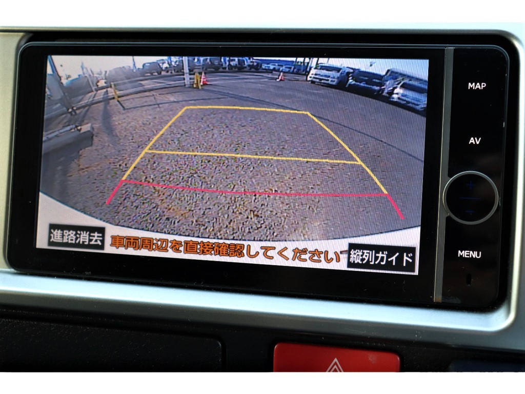 有ると安心のバックカメラ付き！