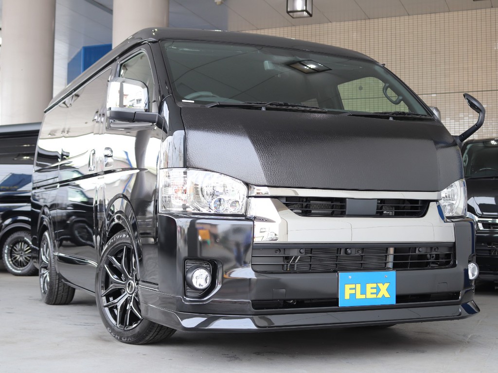 415コブラBY2ボンネット☆FLEXオリジナルDelfinoLineフロントスポイラー☆