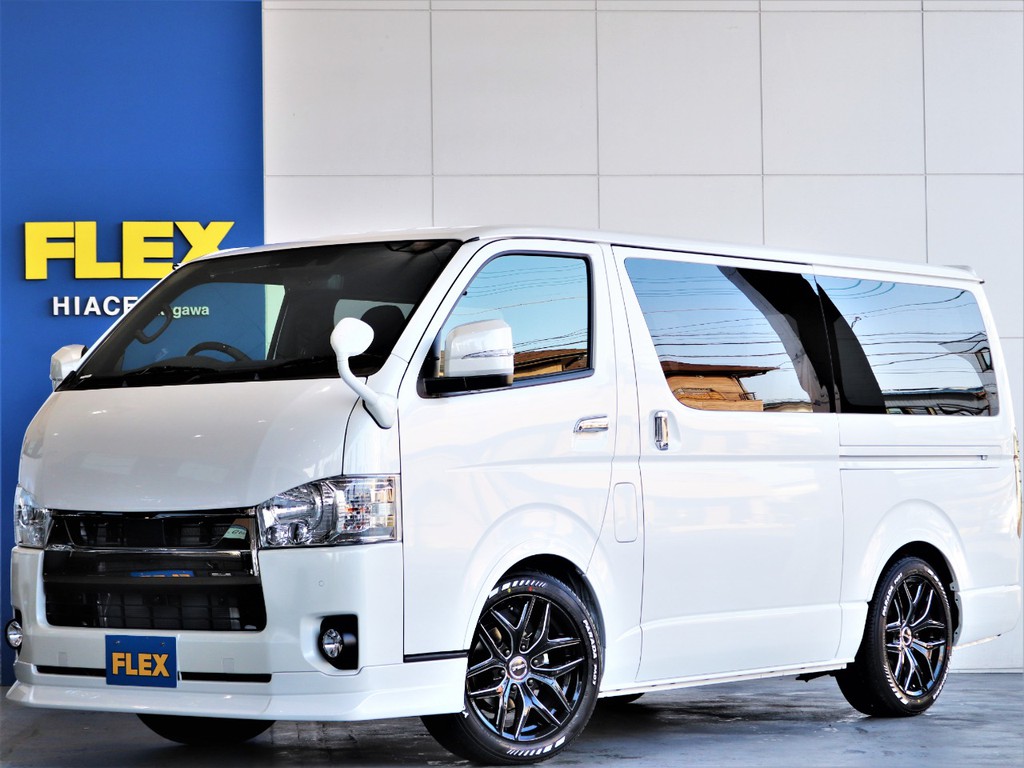 新車　ハイエースS-GLダークプライムⅡ　ディーゼルターボ２WD　カッコいいパーツを盛りだくさん付けちゃいました♪♪メーカーオプションも豊富