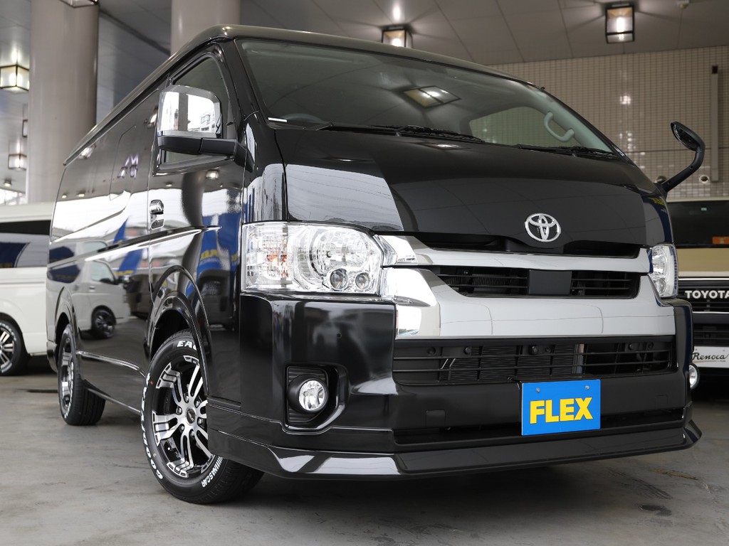 FLEXオリジナルDelfinoLineフロントスポイラー付き！スポーティーなフロント回り！