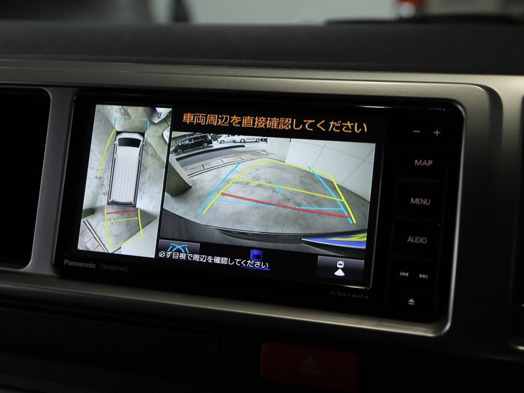 パノラミックビューモニターの360度カメラで運転の苦手な方でも安心です♪