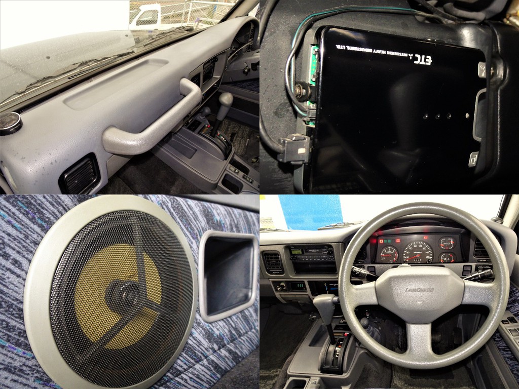 Pioneer製スピーカー、ツィーター、ETC完備！！よくあるダッシュボードの亀裂も見られません。