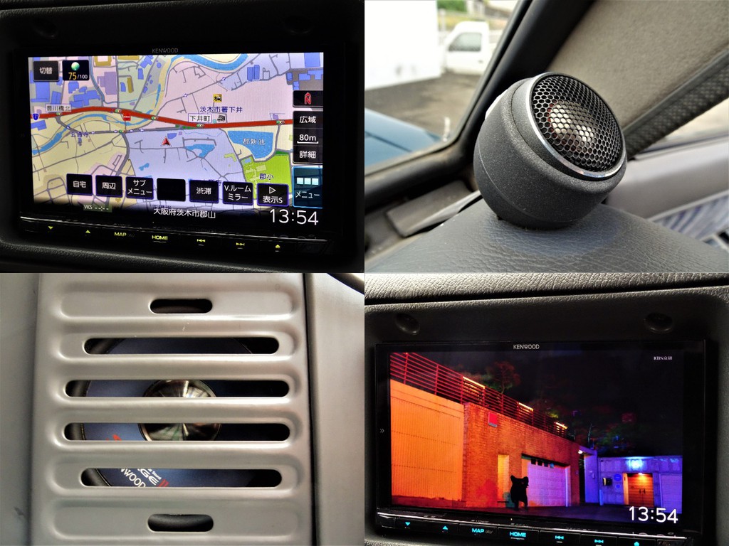 KENWOODフルセグナビにスピーカー、ツィーターまで装着済み！！
