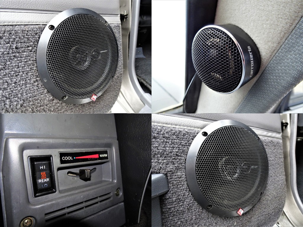 ロックフォードスピーカーのにcarrozzeria製ツィーター。リアヒータ完備！！