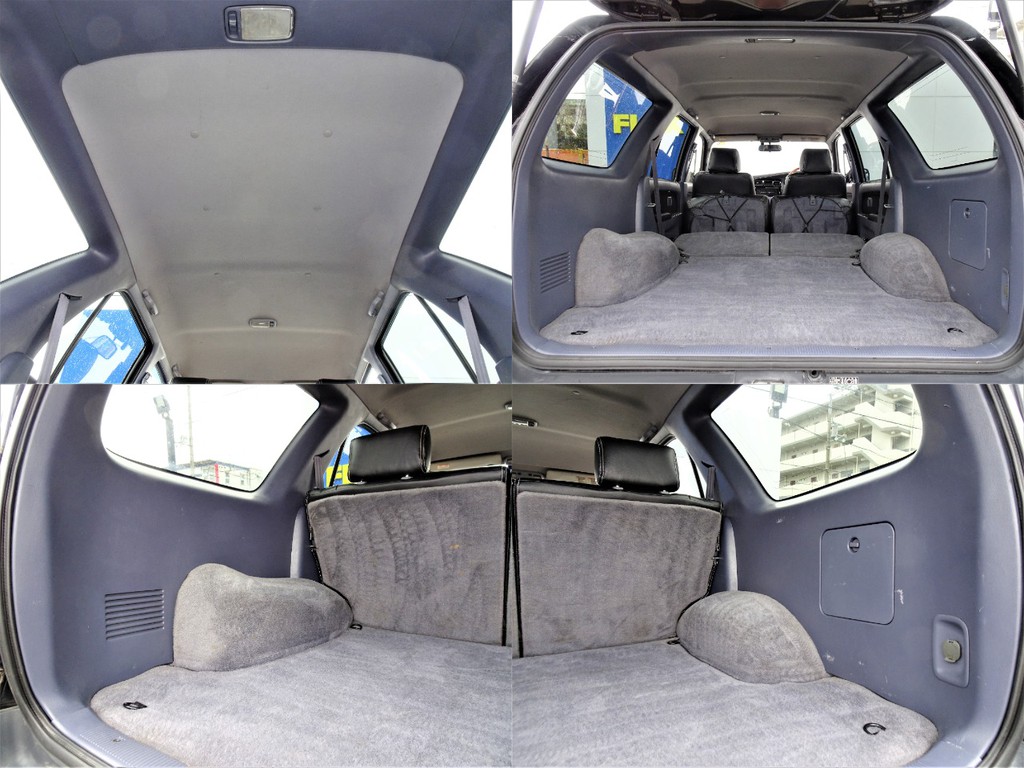 セカンドシートを折りたためば、更に荷室は広くなります。