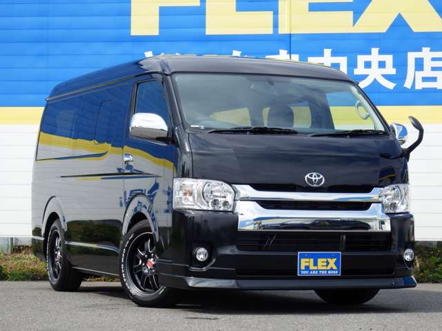 FLEXオリジナルDelfino Lineフロントスポイラー。２インチローダウン