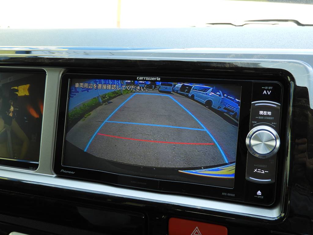 純正バックカメラの映像もナビに映るよう連動加工済みです！