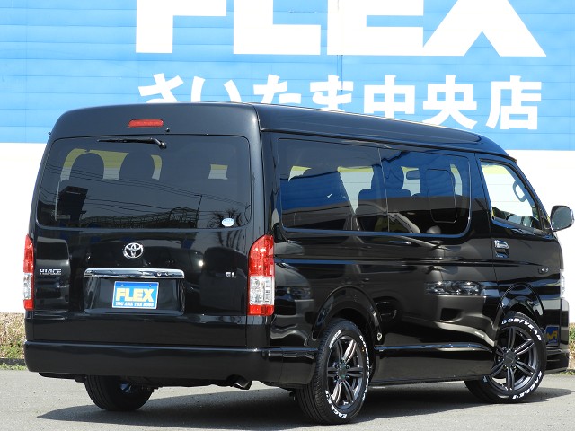 ２インチローダウン、FLEXオリジナルフロントスポイラー装着済です。