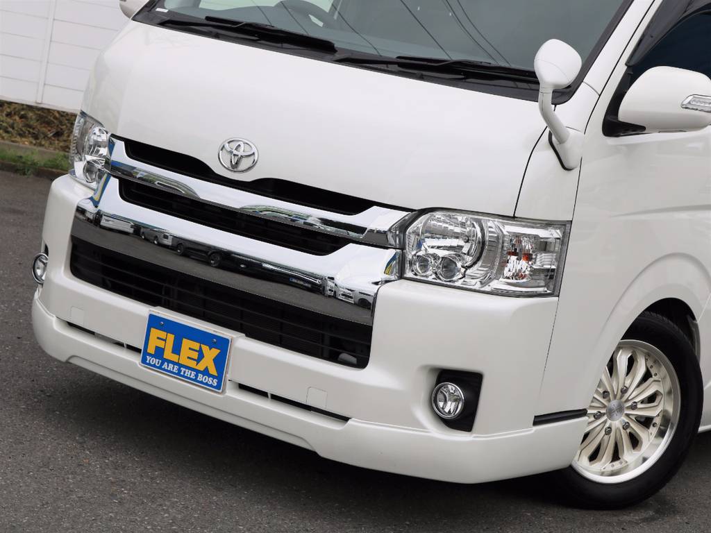 FLEXフロントスポイラー＆LEDフォグ付！