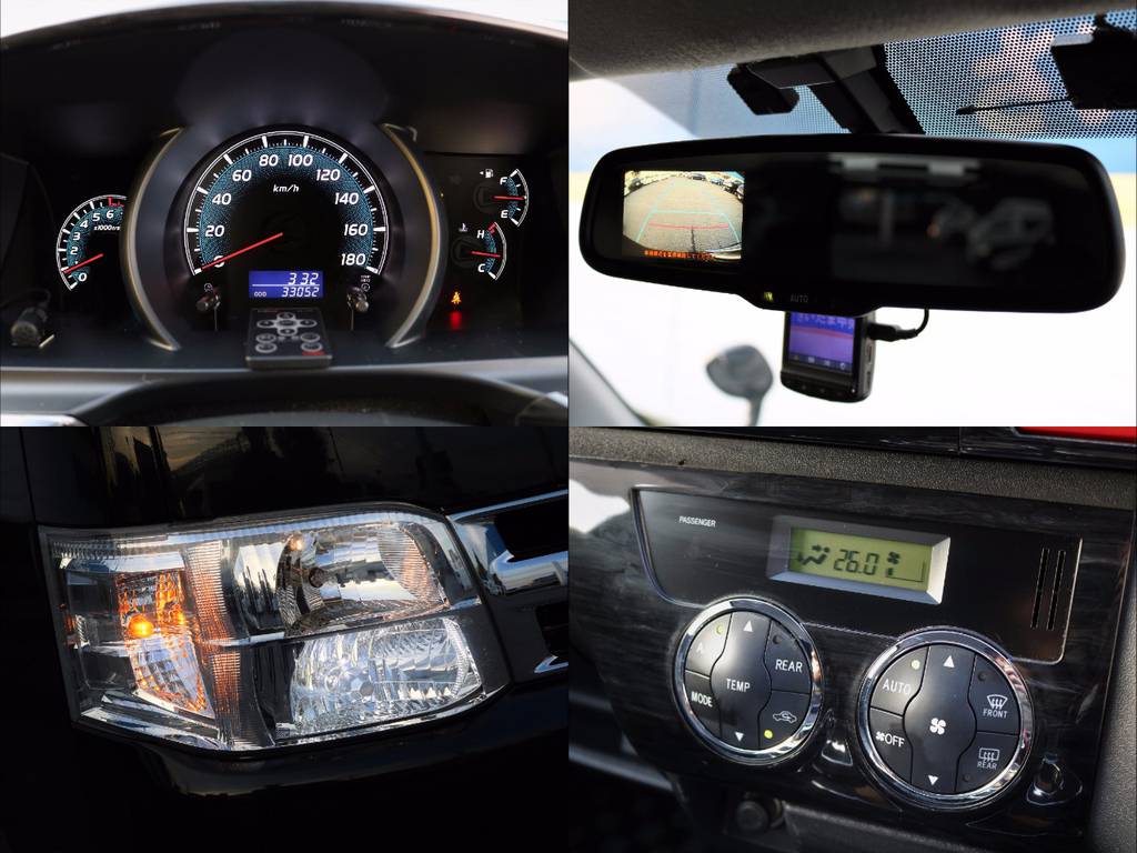 僅か３３千ｋｍしか走行しておりません！ワンオーナー車両になります★純正オプションのバックカメラおよびバックモニタ内臓防眩ミラーも装備です♪純正ディスチャージヘッドランプにオートエアコンも完備！！