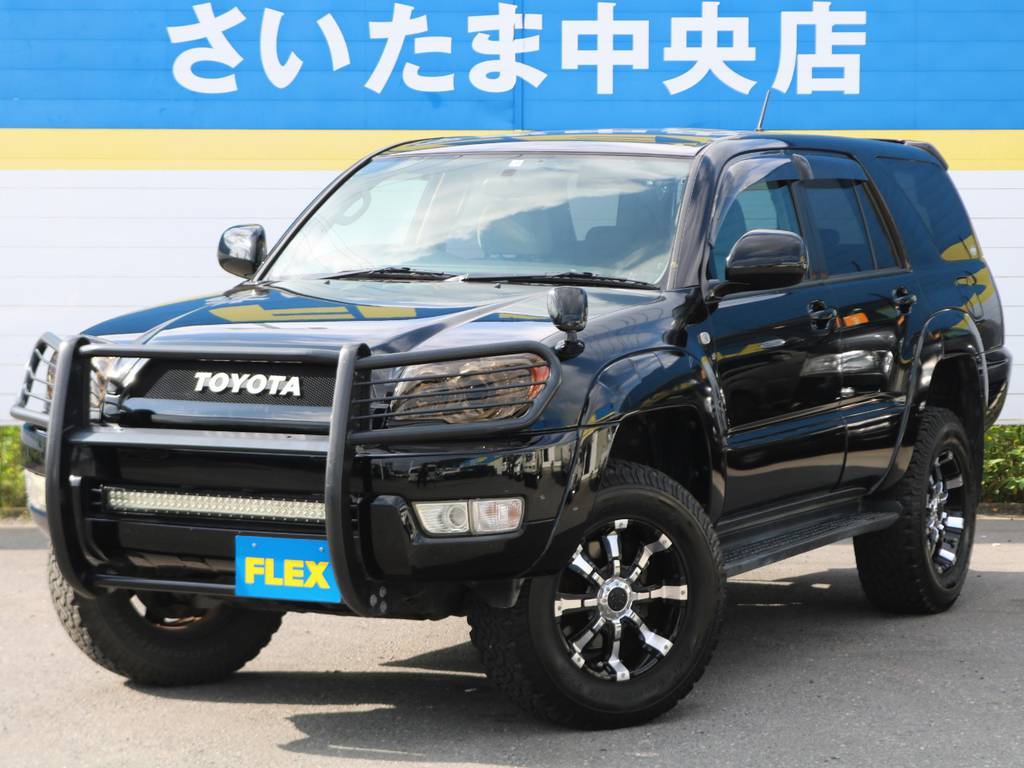 ブラックスタイルに決まった２１５サーフ・アメリカンVer入庫しました！！当社で過去に２度販売した出所明瞭のお買い得車両♪気になることはお気軽に048-620-7717担当の鈴木まで！！
