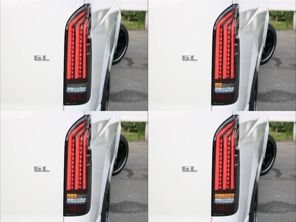 こちらもウィンカー部分が流れます♪ヴァレンティ製REVO２LEDテールランプ！