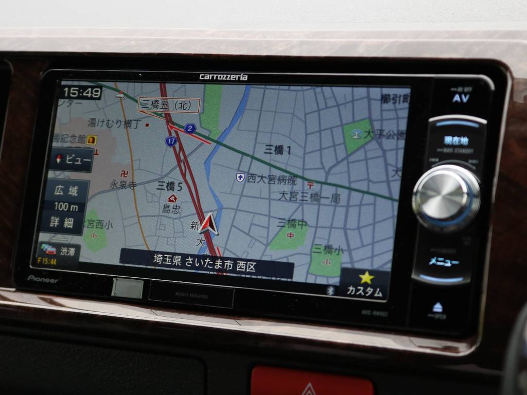 便利な機能が盛りだくさんのフルセグSDナビ搭載！Bluetoothももちろん対応です！