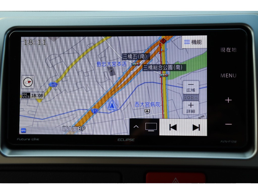 フルセグSDナビは走行中の視聴やBluetooth接続もOK！