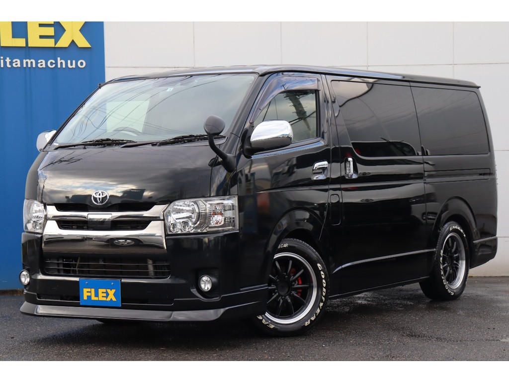トヨタ ハイエースバン 2 8 スーパーgl ダークプライム ロングボディ ディーゼルターボ 車探しなら中古車 新車の専門店flex フレックス へ