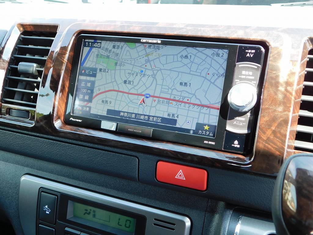 搭載されているナビはパイオニア製♪見やすさと使いやすさで人気のナビゲーション！車両価格に含まれてますので追加費用は掛かりませんよっ！！！