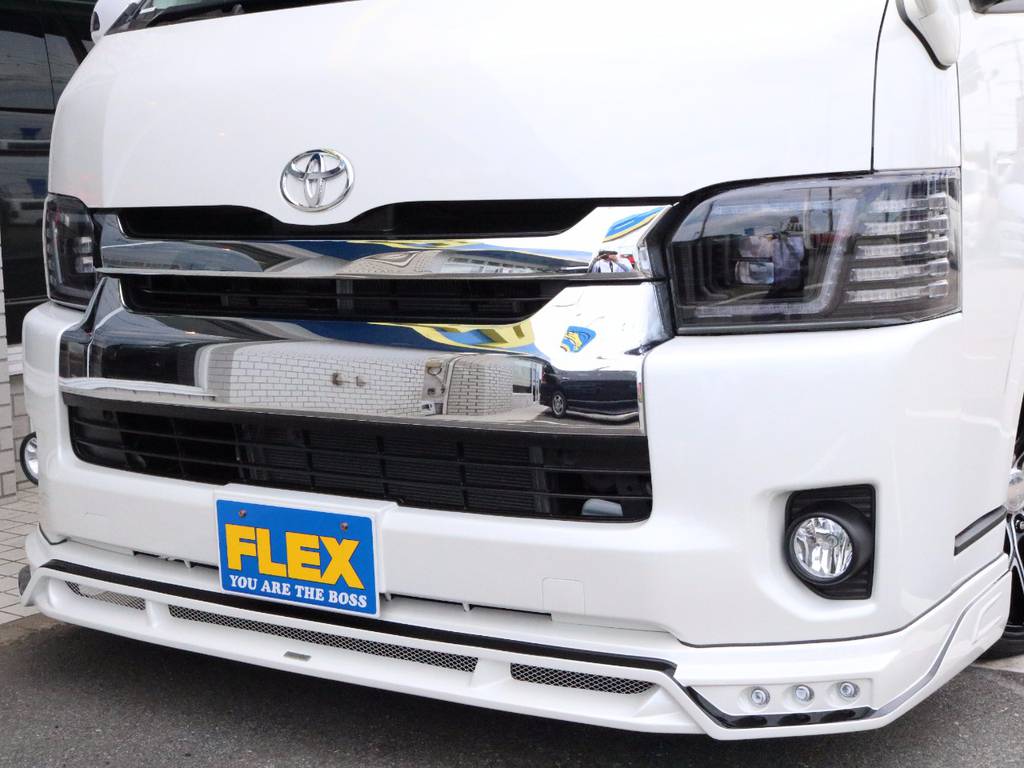 ＲＯＷＥＮフロントスポイラー、ＬＥＤデイライト付き！２０２ブラックで塗り分け！