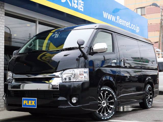 新車未登録ハイエースＷ「ＧＬ」１０人乗り、４ＷＤガソリン車♪人気のライトカスタム♪