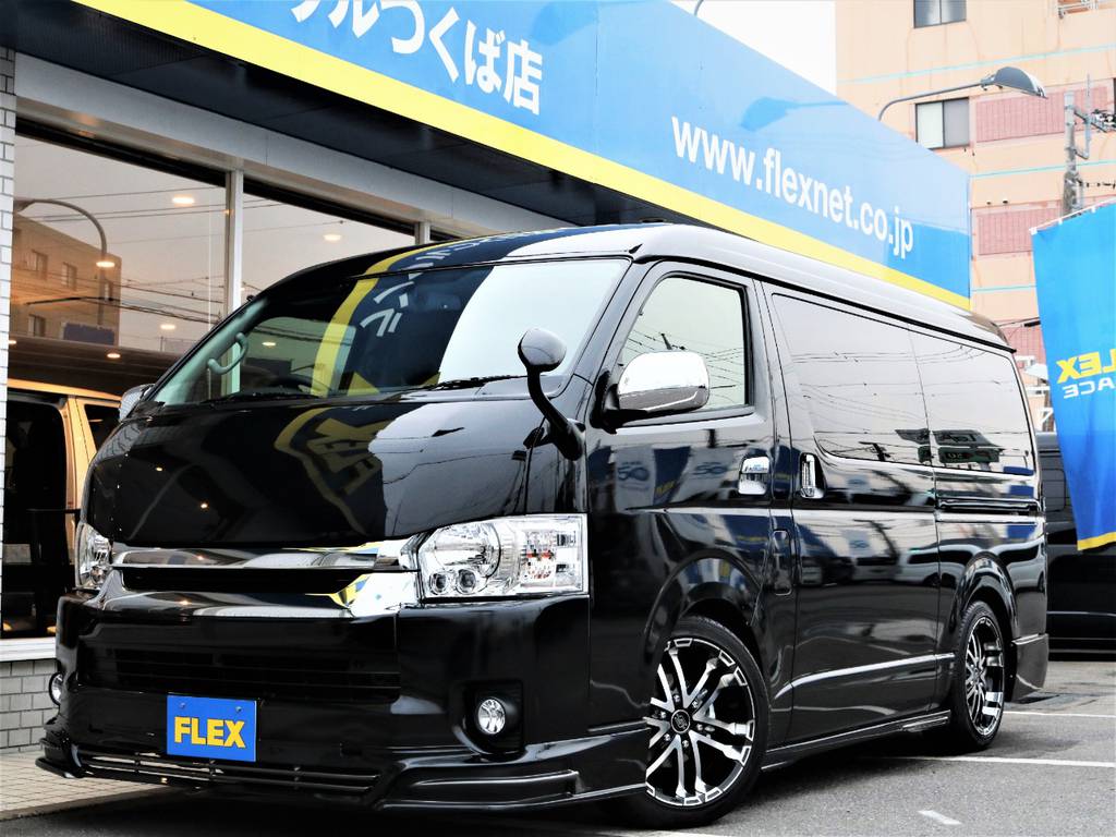 新車未登録ハイエースＷ「ＧＬ」１０人乗り、ハーツ製フルエアロコンプリート♪見た目にこだわった一台です！