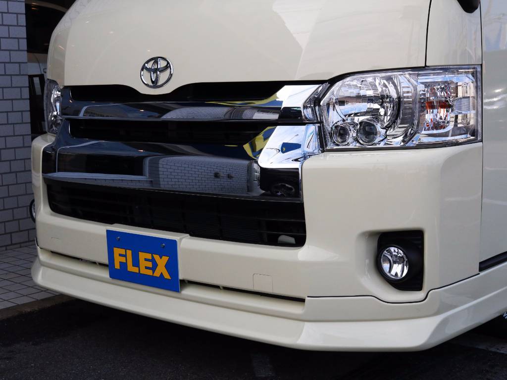 ＦＬＥＸオリジナルデルフィーノラインフロントスポイラー！