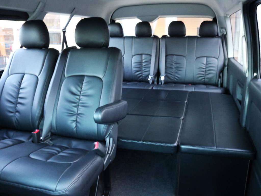 車中泊も沢山の荷物を載せるのも可能です！