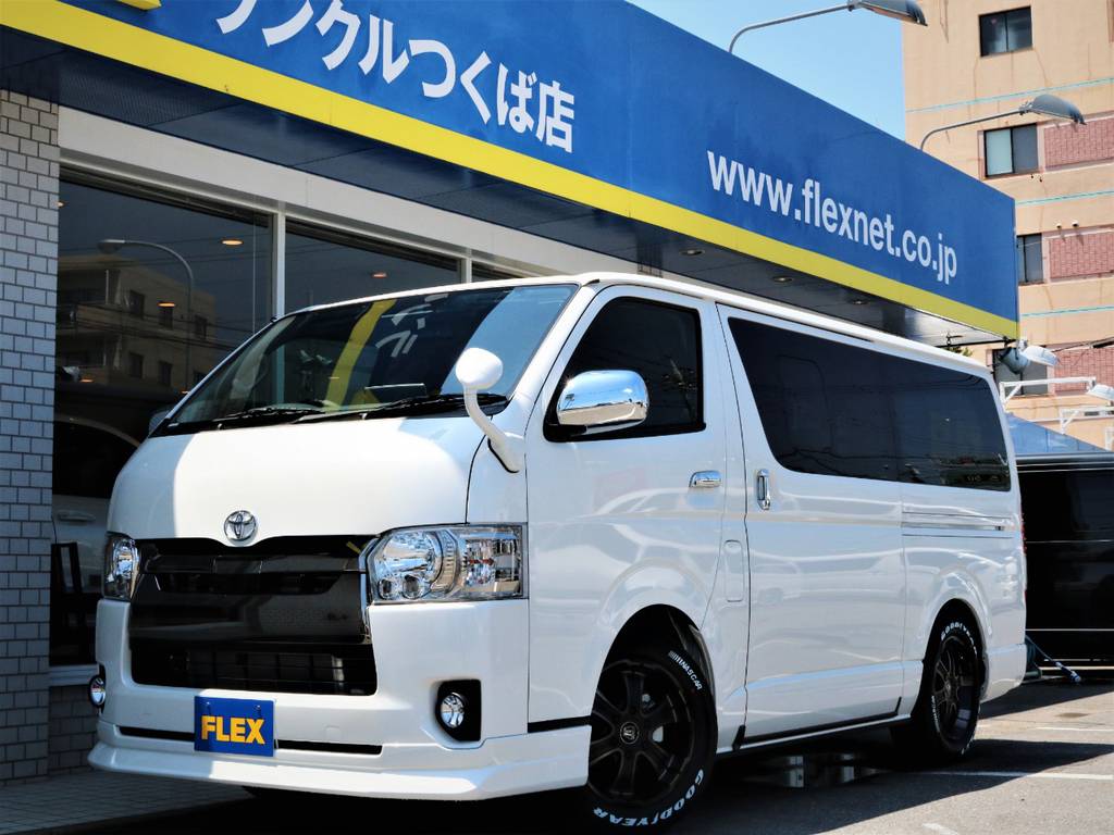 新車未登録ハイエースＶスーパーＧＬ特別仕様車ダークプライム！４ＷＤディーゼル車、ライトカスタムコンプリート♪