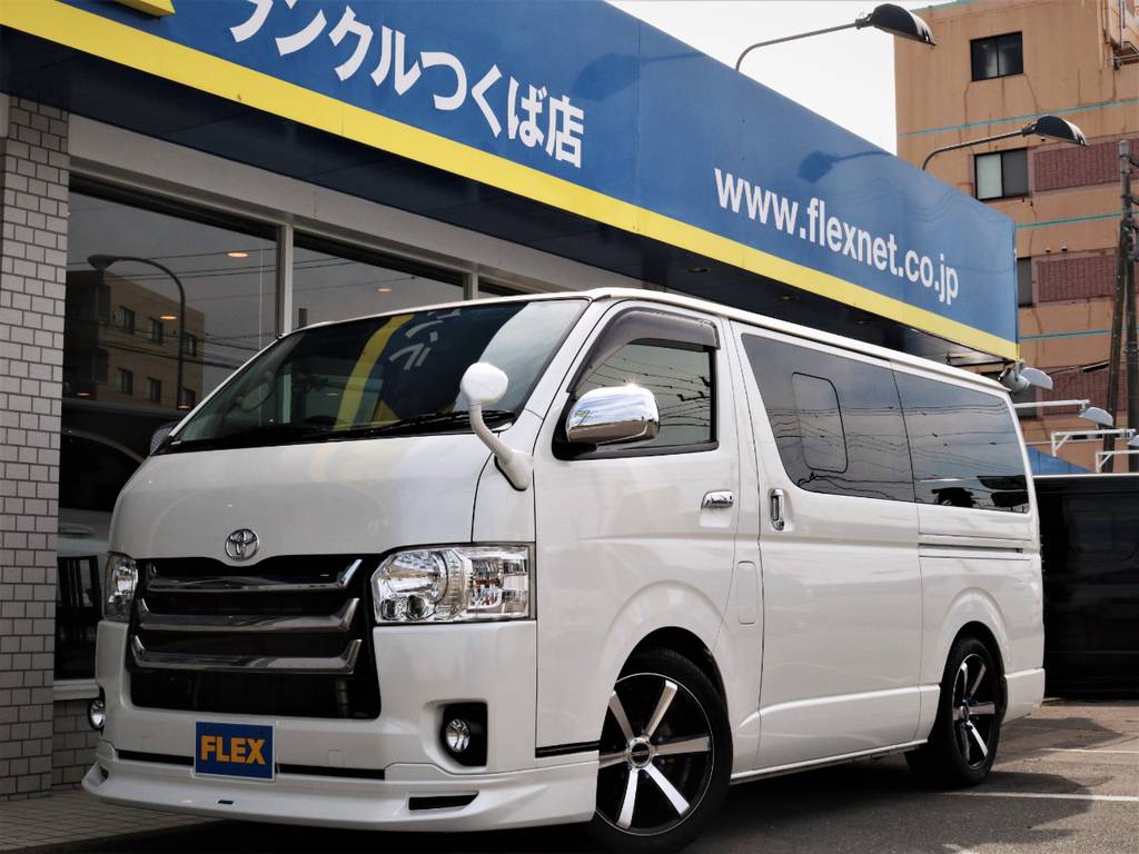 平成２６年ハイエースＶスーパーＧＬ５人乗り２ＷＤガソリン車！人気のパールホワイト、４型モデル！