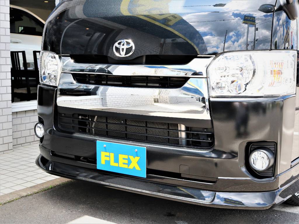 ＦＬＥＸオリジナルデルフィーノラインフロントスポイラー！