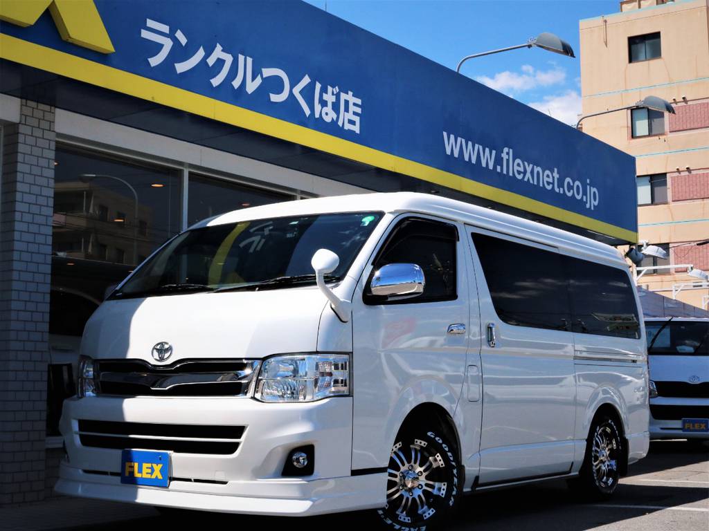【４ＷＤ】平成２４年ハイエースＷ「ＧＬ」１０人乗りガソリン車！ＳＤナビ・１６ＡＷ・エアロ・ＴＶ・ＥＴＣ・Ｂカメラ・ベッド！