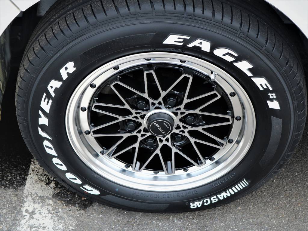 ワーク、エクストラップ１６インチアルミホイール、ナスカータイヤ！
