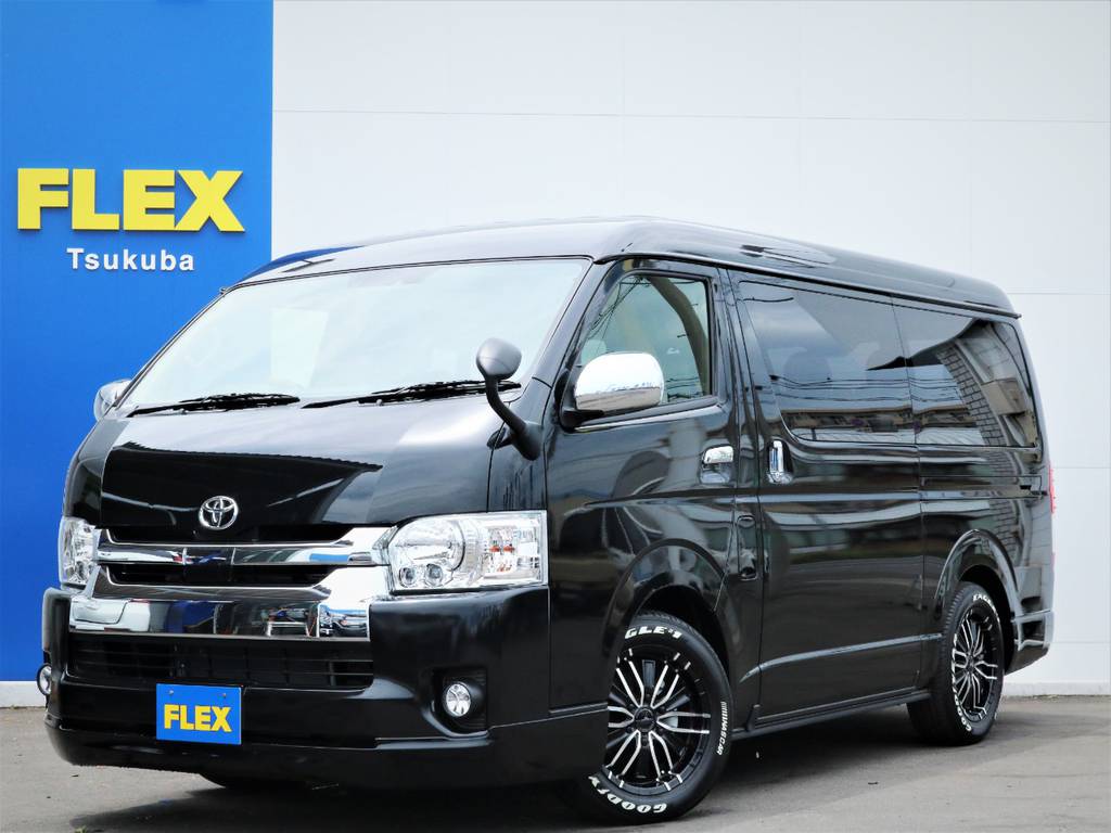 新車ハイエースＷ「ＧＬ」１０人乗り４ＷＤガソリン車！フローリング施工車輌が完成！