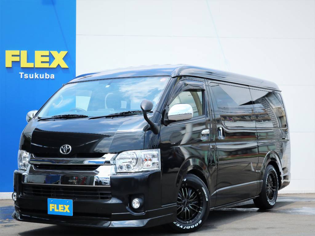 平成２６年ハイエースＷ「ＧＬ」１０人乗り２ＷＤガソリン車！フローリング・シート変更・テーブル付き！
